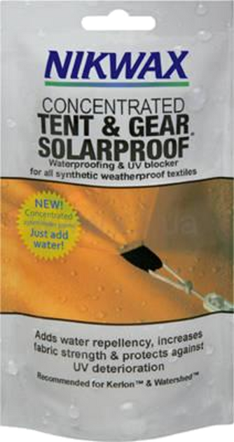 Nikwax Tent & Gear Solarproof Concentrated Push 150ml (Водоотталкивающая пропитка для тканей)