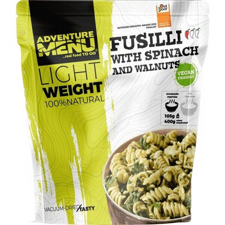 Макароны со шпинатом и волосскими орехами Adventure Menu Fusilli with spinach and walnuts 105 г