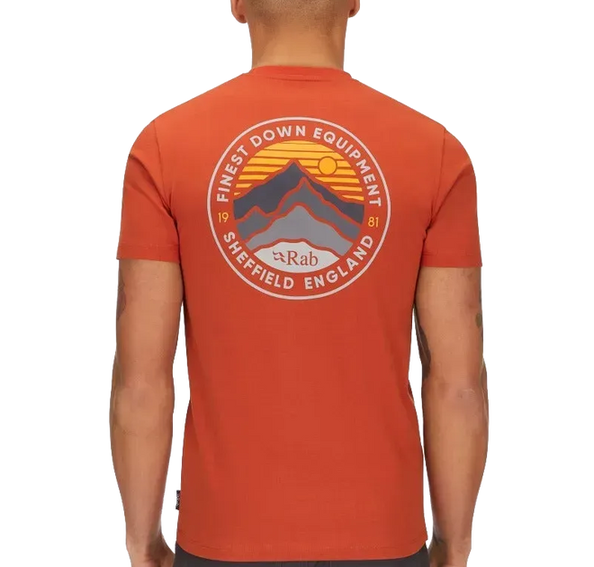 Футболка чоловіча Rab Basecamp 3 Peaks Tee RB QCC-05-RCY-XLG фото