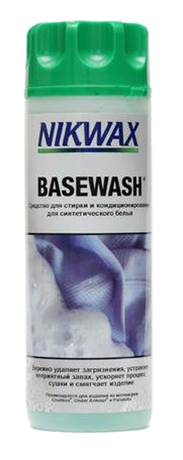 Nikwax Base wash 300ml (средство для стирки термобелья, спортивных костюмов, носков и одежды из синтетических материалов)