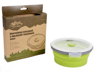 Контейнер складной с крышкой-защелкой Tramp (800ml) olive TRC-087-olive фото