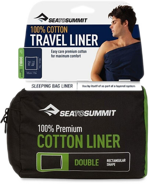Вкладиш в спальник Sea to Summit Premium Cotton Travel Liner Double (Rectangular)