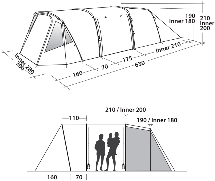 Палатка Easy Camp Palmdale 500 Lux