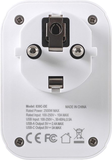 Адаптер Lifeventure European Travel Adaptor USB 77132 фото