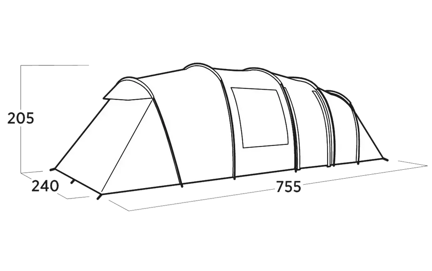 Намет восьмимісний Easy Camp Leka Twin 8 (120493) 931555 фото