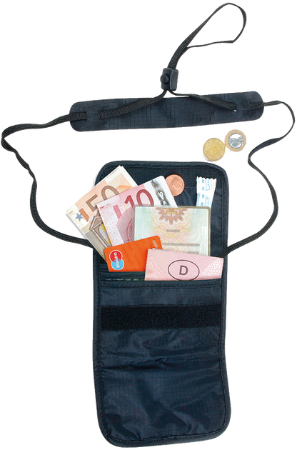 Гаманець Tatonka Skin Folded Neck Pouch Black TAT 2845.040 фото