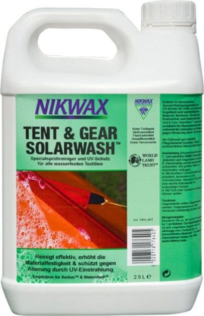 Nikwax Tent & gear SolarWash 2.5 L (средство для досгляду по водостойким материалом)