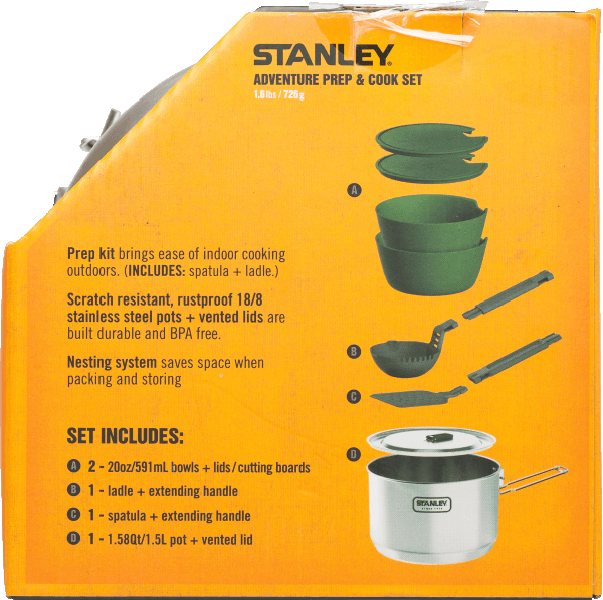 Набор для приготовления пищи Stanley Adventure 1,5 л (10 предметов)
