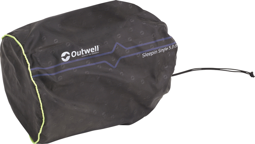 Килимок самонадувний Outwell Self-inflating Mat Sleepin Single 5 cm Black (400016)