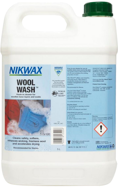 Средство для машинной и ручной стирки Nikwax Wool wash 5L