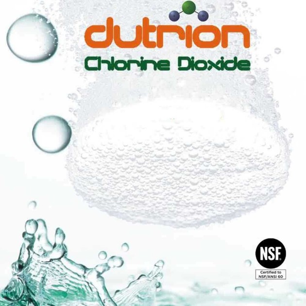 Таблетки для очищення води Dutrion Діоксид хлору, дозування 4г (500 л. води)