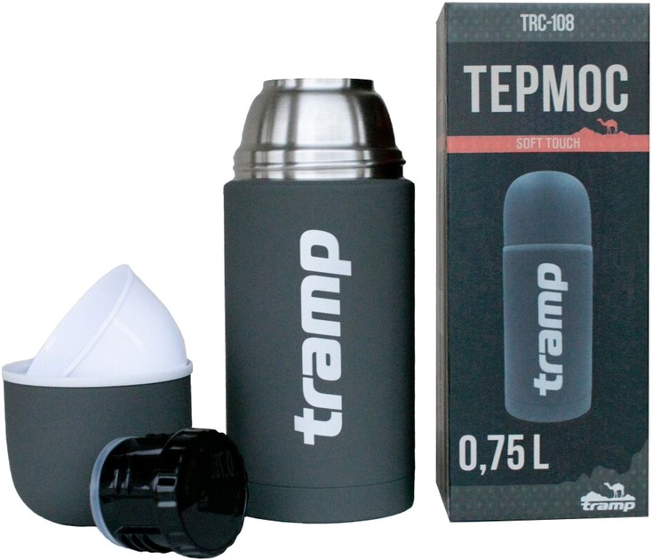 Термос TRAMP Soft Touch 0,75 л UTRC-108 Сірий