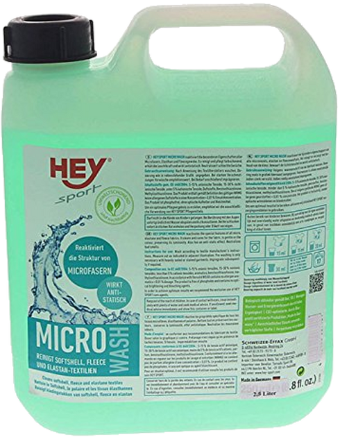 Засіб для прання мікроволокон Hey-Sport MICRO WASH 2,5 L