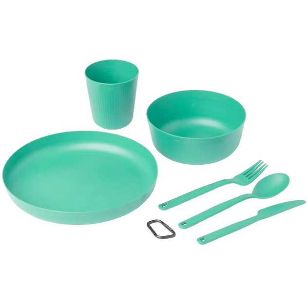 Набір посуду Sea to Summit Camp Dinnerware Set w/ Mesh Sack, 1P, 6 Piece STS 054303 фото