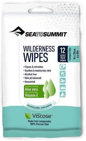 Серветки вологі Sea to Summit Wilderness Wipes Compact X12