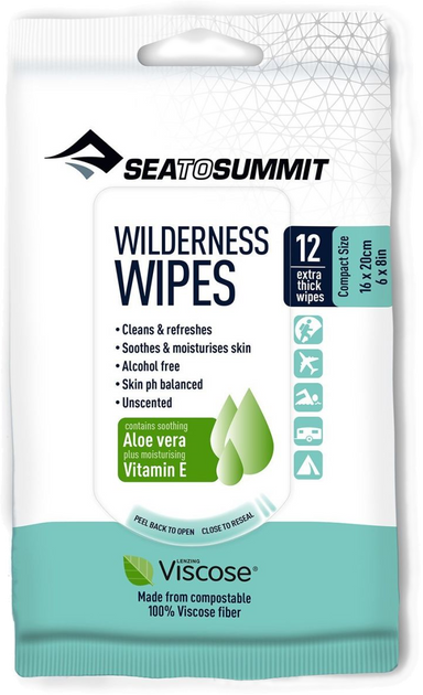 Серветки вологі Sea to Summit Wilderness Wipes Compact X12