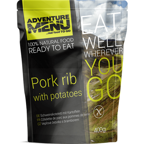 Свинячі реберця з відвареною картоплею Adventure Menu Pork rib with potatoes