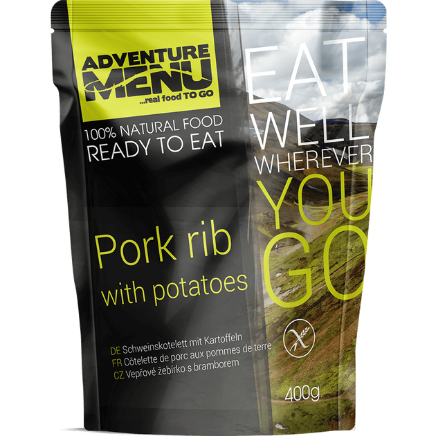 Свиные ребрышки с отварным картофелем Adventure Menu Pork rib with potatoes