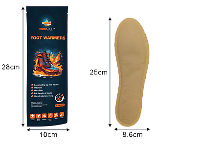 Термоустілки хімічні грілки для взуття WARMSOLE 690276586038523 фото