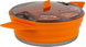 Кастрюля складная с крышкой и алюминиевым дном Sea To Summit X-Pot Orange 1,4 л, orange