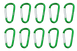 Набір карабінів без муфти Tramp UTRA-298-green UTRA-298-green фото 2