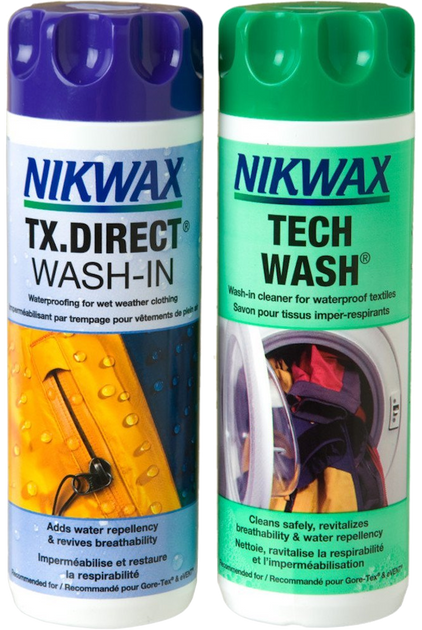 Набор Nikwax Twin Pack (Tech Wash 300 мл + TX Direct 300 мл)