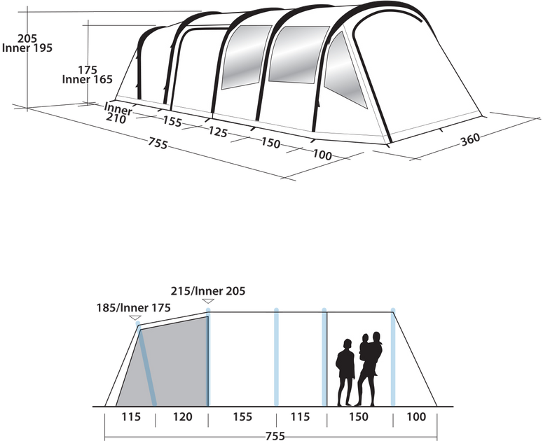 Палатка Easy Camp Arena Air 600