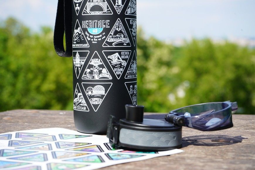 Туристична травел - пляшка для води Heritage H2O Heritage_tritan_black фото