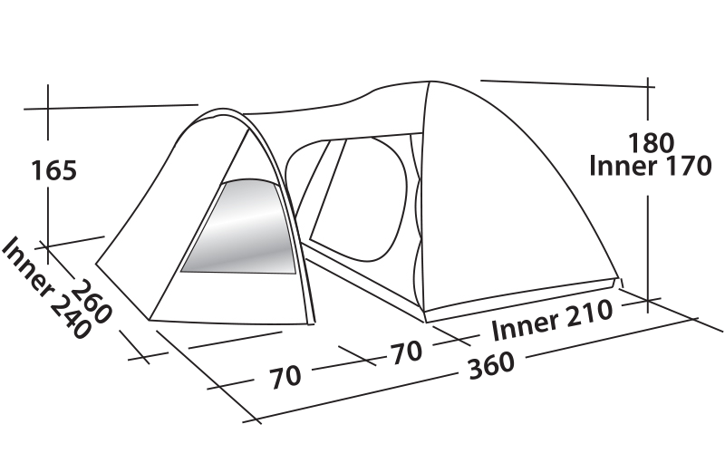 Кемпинговая палатка Easy Camp Blazar 400