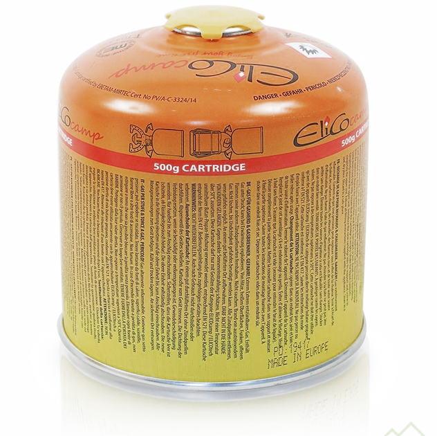 Балон газовий різьбовий Elicocamp 500 г elicocamp.gas.500 фото