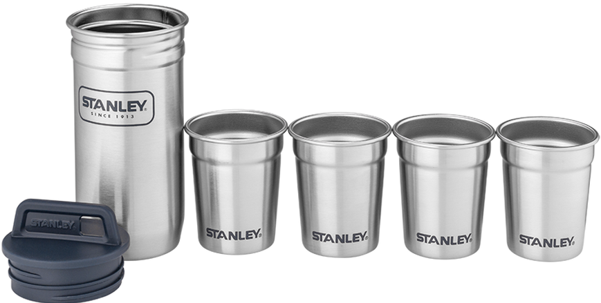 Набор посуды Stanley Adventure Combo: четыре рюмки и футляр