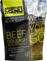 Гуляш из говядины с отварным картофелем Adventure Menu Beef goulash with potatoes